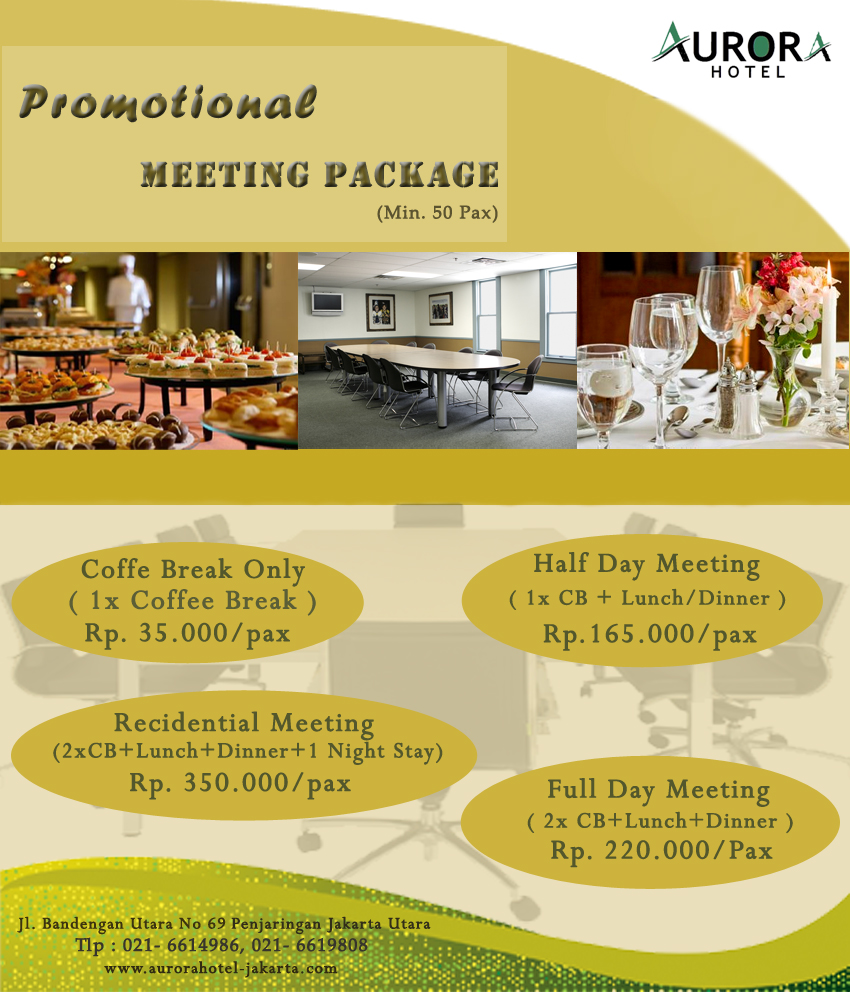 Meeting Package PROMO Aurora Hotel