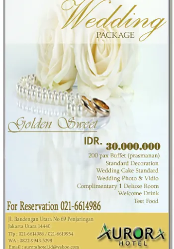 Golden Sweet Wedding Promotion